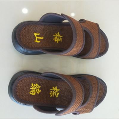 棕编凉鞋